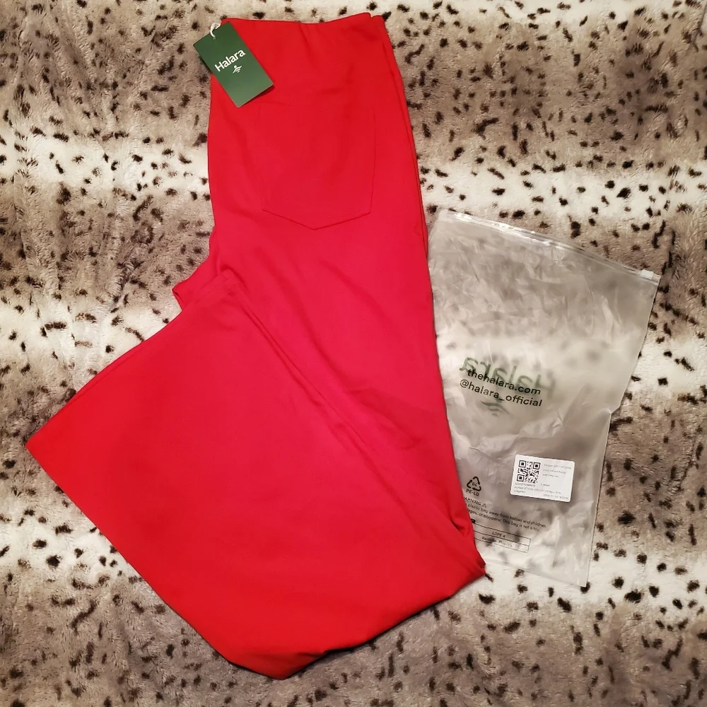 HALARA High Waisted Slight Flare Work Pants - LARGE Regular - Picture 6 of 6